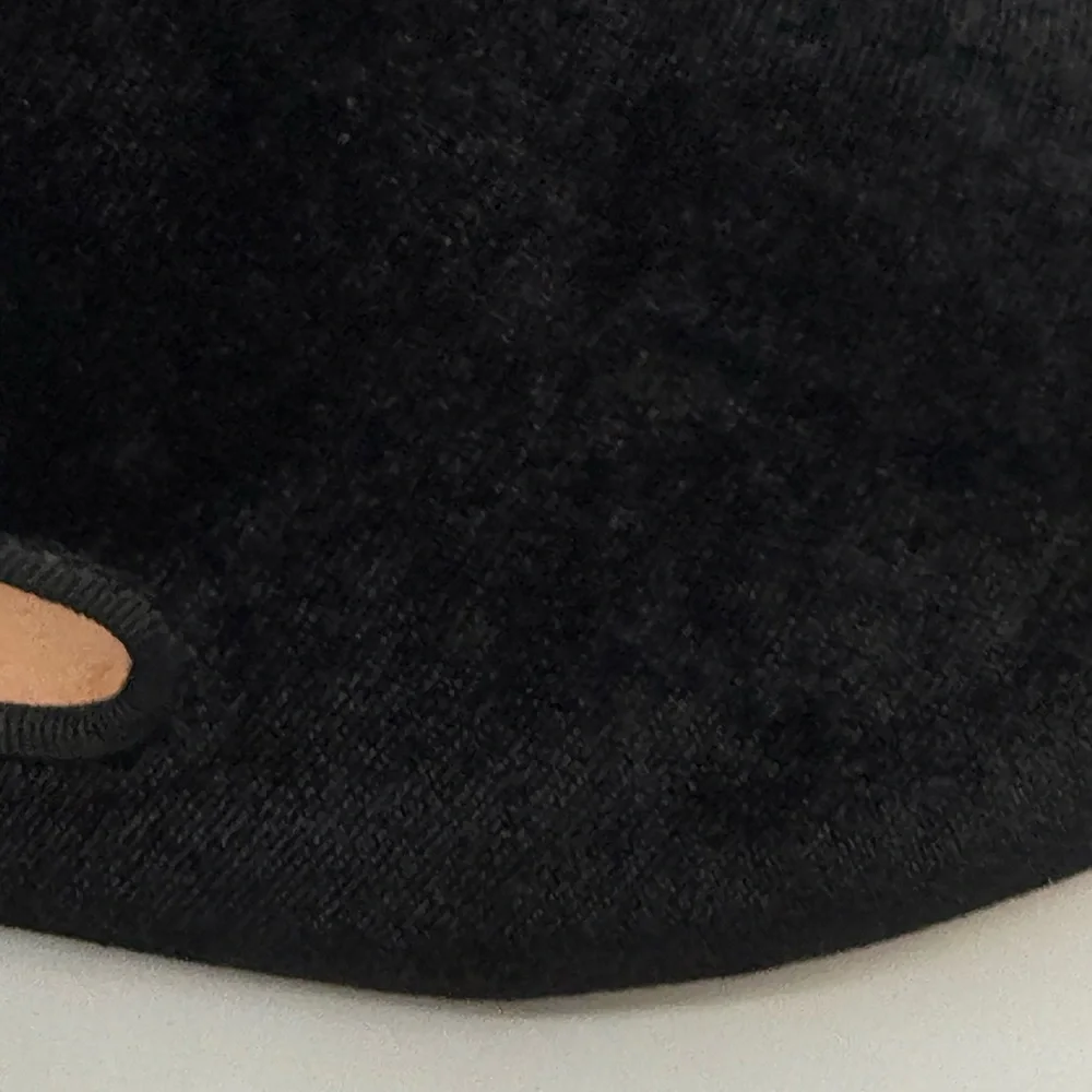 J. Crew Classic Black Velvet Slip-On Loafers – Elegant Minimalist Dress Flats - Picture 11 of 16